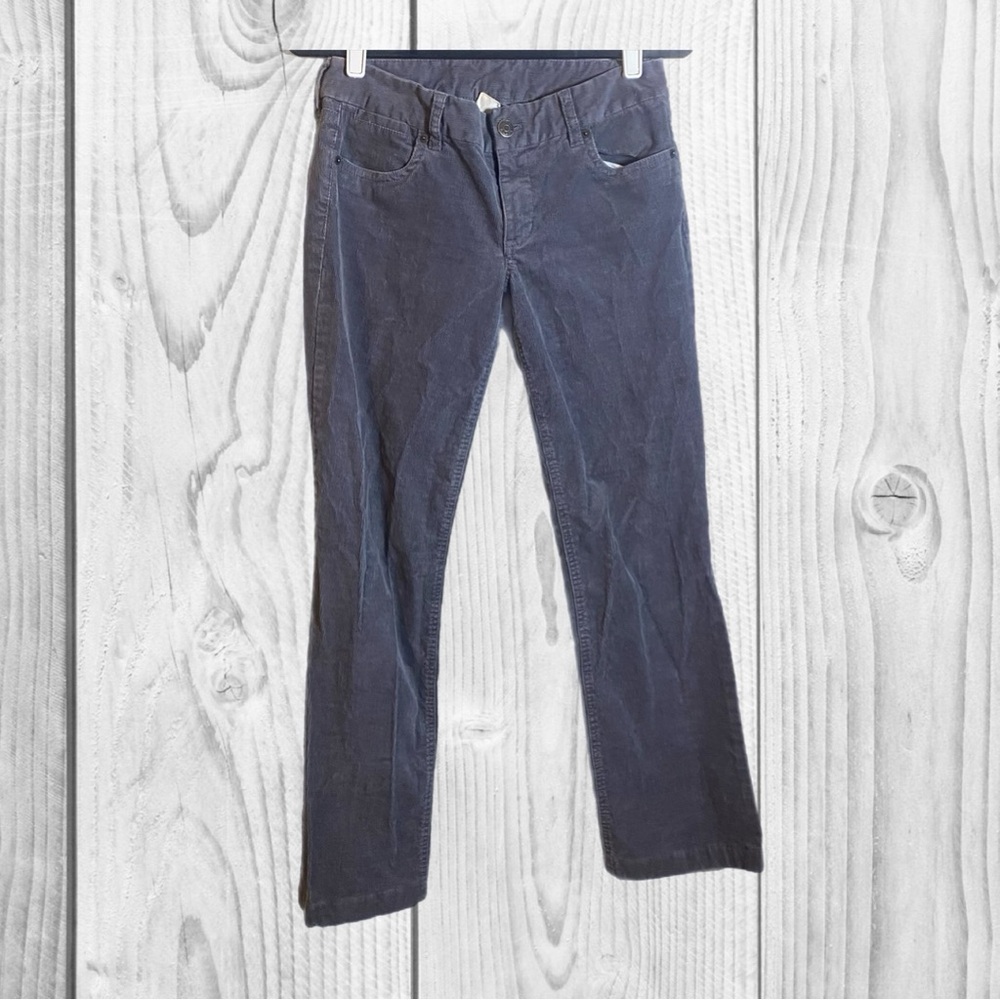 J. Crew Slate Blue Corduroy Trousers 4 regular preppy wide leg‎ office